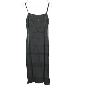 𝅺tintoretto Tomas Breton Grey Pewter Strappy Sheer Floral Maxi Party Dress, 8